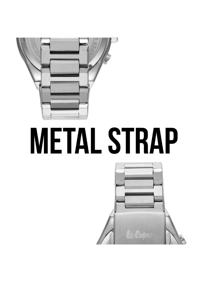 Lee Cooper Men's Metal Multi Function Watch LC08026.370 - 45 mm - Image 5